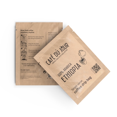 100% arabica Ethiopia - Vienkartinis kavos pilstymo maišelis - 1 vnt