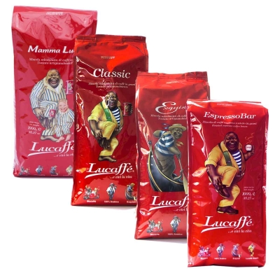 "Lucaffé" degustacinė pakuotė - kavos pupelės - 4 x 1 kilogramas
