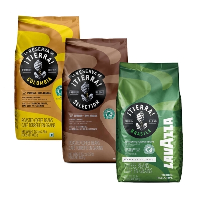 "Lavazza ¡Tierra!" degustacinė pakuotė - kavos pupelės - 3 x 1 kilogramas